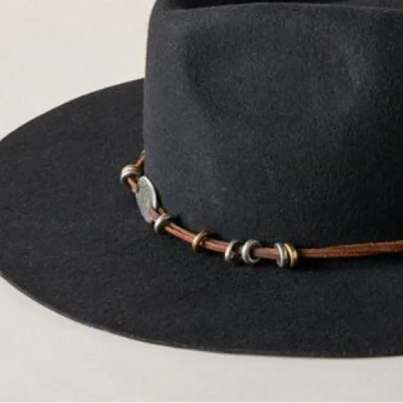 Wyeth Traveller black wool or brown hat. Hatband not included. Vega in Black main image 4